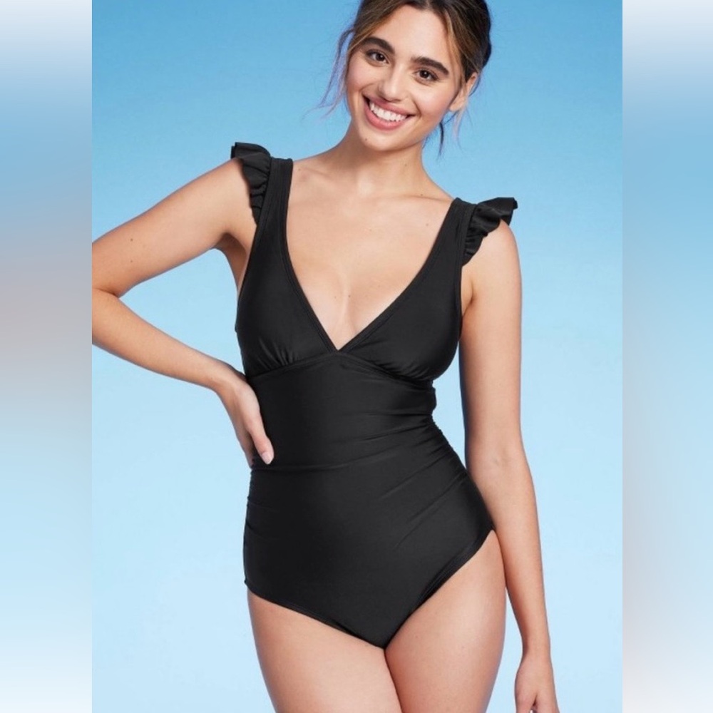 Kona Sol Classic Black One Piece Swimsuit
